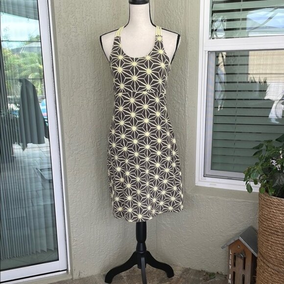 Bloom Gray and Yellow Halter Sundress - Picture 1 of 4
